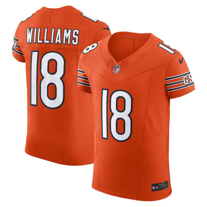 Caleb Williams Chicago Bears Alternate Vapor F.U.S.E. Elite Jersey - Orange | Nike outlet