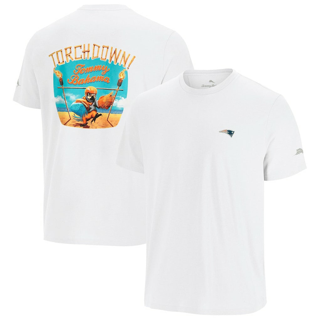 New England Patriots Sport Torchdown Graphic T-Shirt - White sale