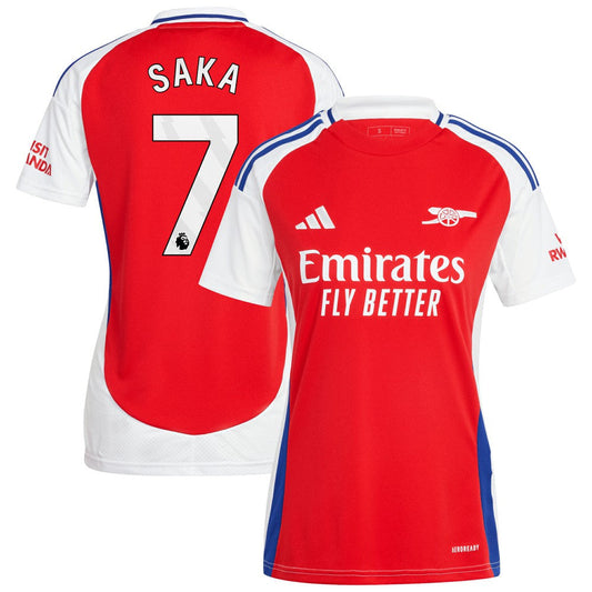 Bukayo Saka Arsenal Women's 2024/25 Home Replica Player Jersey – Red | Adidas online
