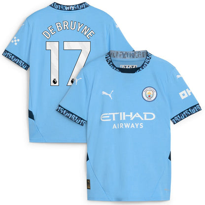 Kevin De Bruyne Manchester City Youth 2024/25 Home Replica Player Jersey - Light Blue | Puma cheap