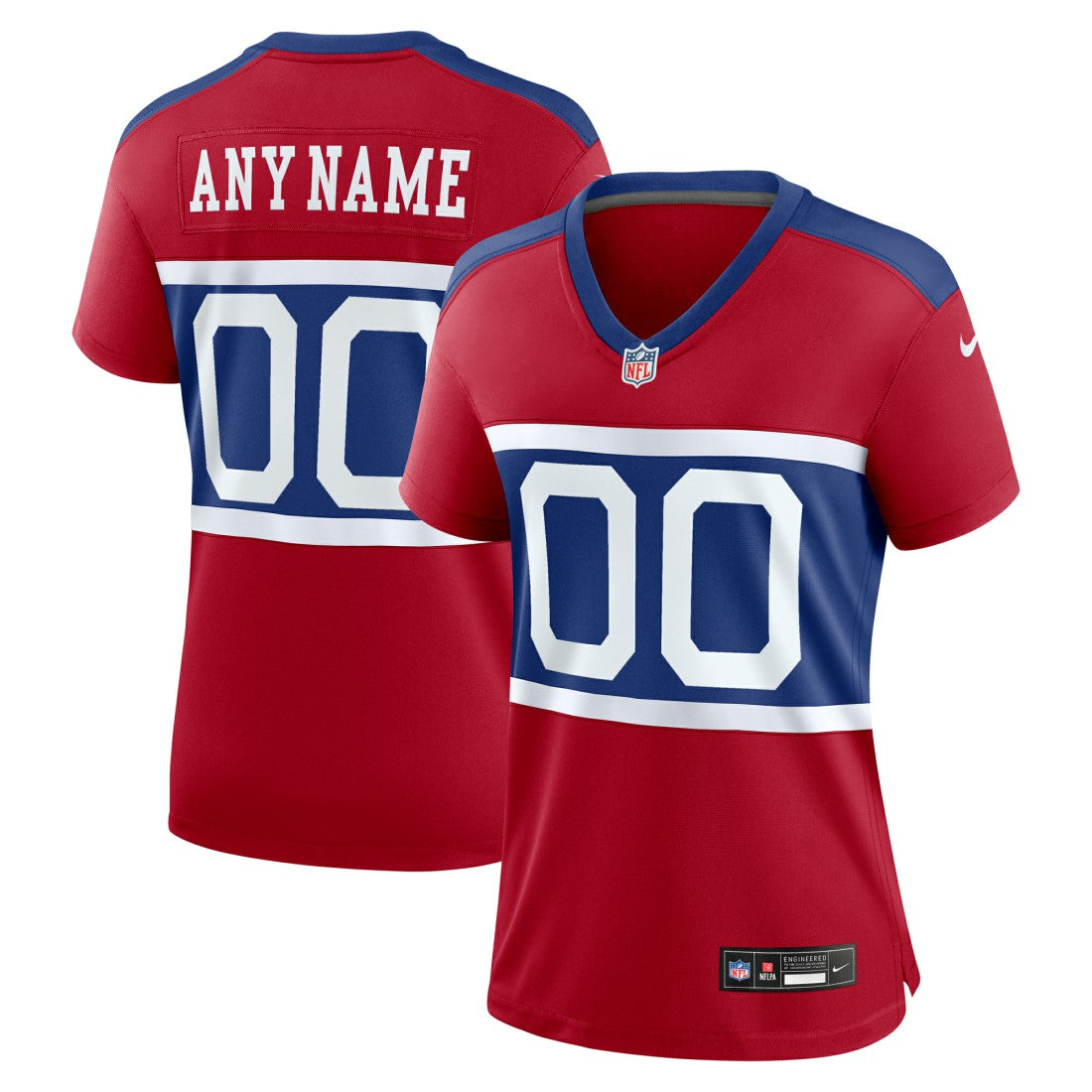 New York Giants Women's Alternate Game Custom Jersey - Century Red | Nike outlet