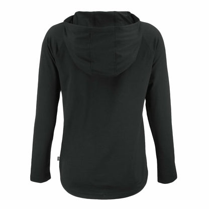 Buffalo Bills Cutter & Buck Women's Coastline Epic Comfort Eco Recycled Long Sleeve Hoodie T-Shirt - Black for sale