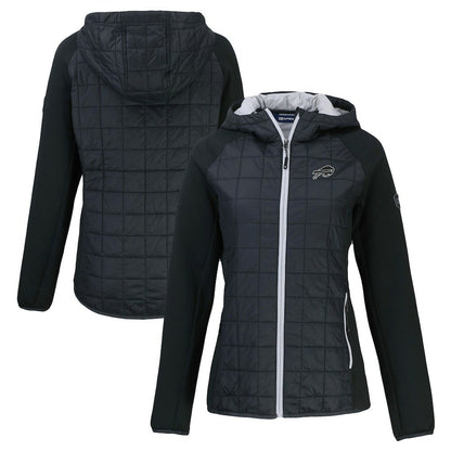 Buffalo Bills Cutter & Buck Women's Rainier PrimaLoft Eco Hybrid Full-Zip Hoodie Jacket - Black discount