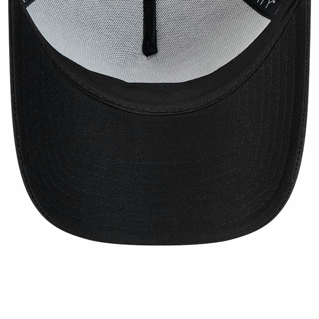 Pittsburgh Steelers New Era Domain 9FORTY A-Frame Trucker Adjustable Hat - Black cheap