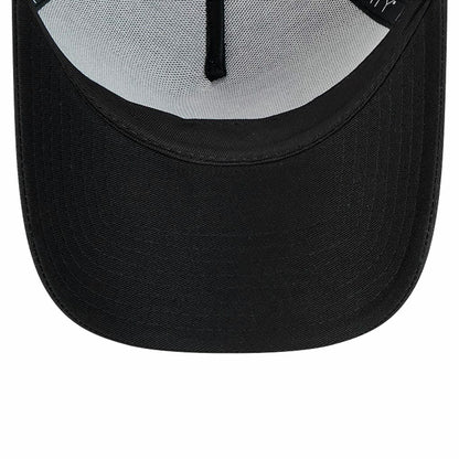 Pittsburgh Steelers New Era Domain 9FORTY A-Frame Trucker Adjustable Hat - Black cheap