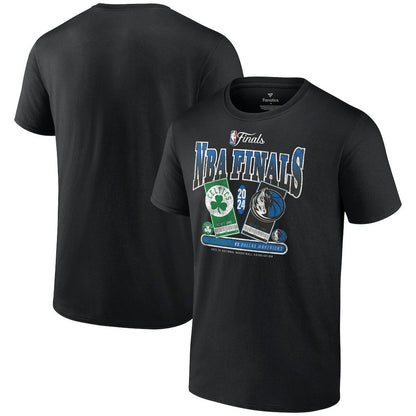 Boston Celtics vs. Dallas Mavericks 2024 NBA Finals Matchup Drive To The Basket T-Shirt - Black | Fanatics outlet