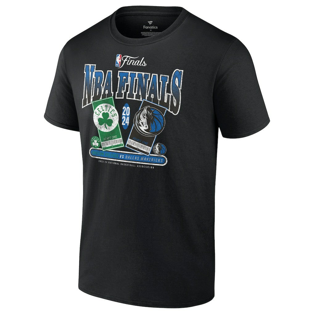 Boston Celtics vs. Dallas Mavericks 2024 NBA Finals Matchup Drive To The Basket T-Shirt - Black | Fanatics outlet
