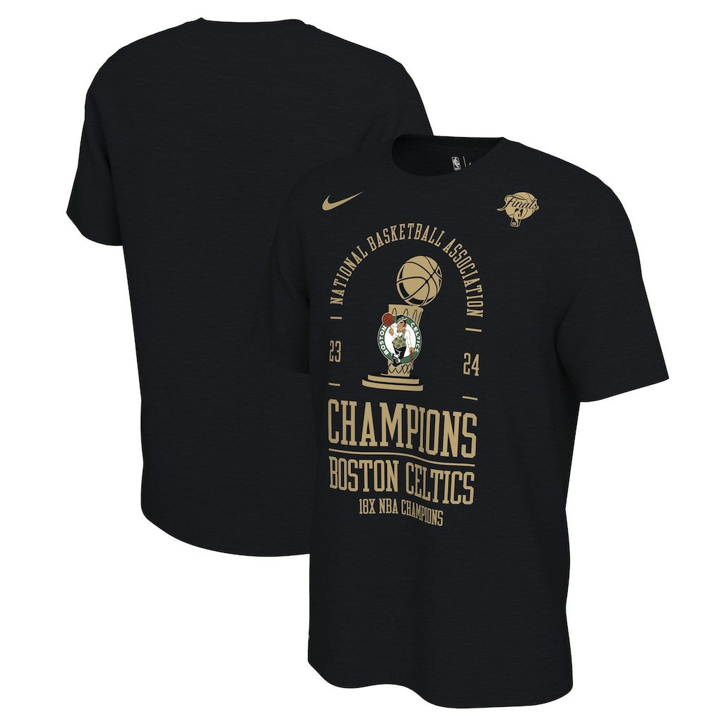 Boston Celtics 18-Time NBA Finals Champions Big & Tall Locker Room T-Shirt - Black | Nike for sale