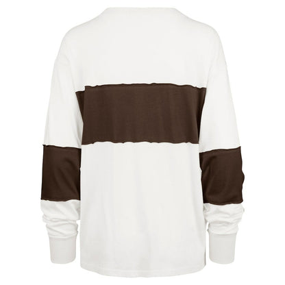 Cleveland Browns '47 Women's Clubhouse Pride Taylor Long Sleeve T-Shirt - Cream online