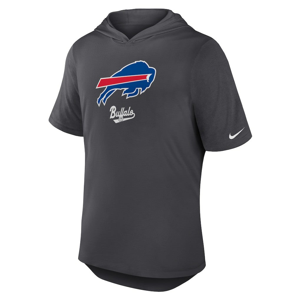 Buffalo Bills Tri-Blend Performance Hoodie T-Shirt - Anthracite | Nike outlet