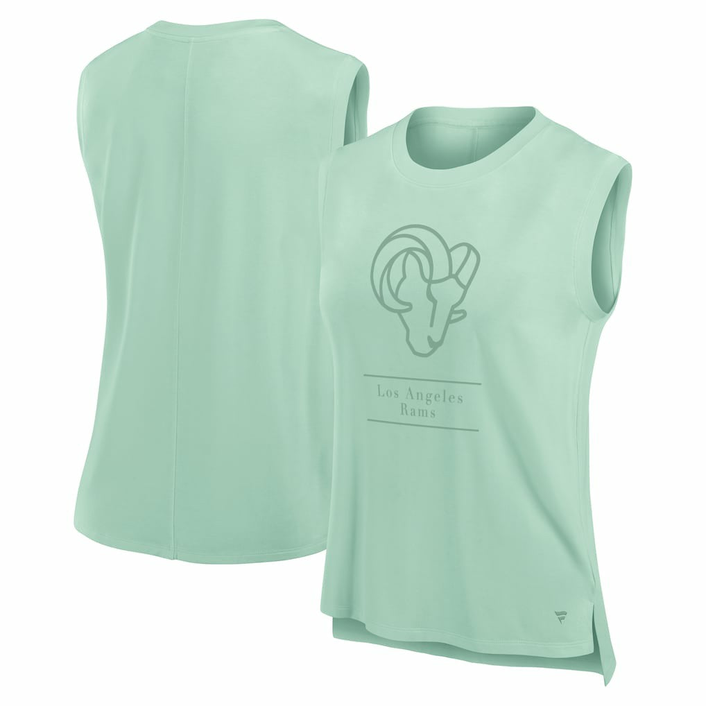 Los Angeles Rams Women's Studio Embrace Tank Top - Mint for sale