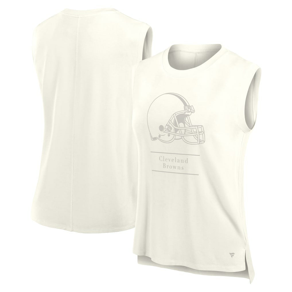 Cleveland Browns Women's Studio Embrace Tank Top - Cream cheap