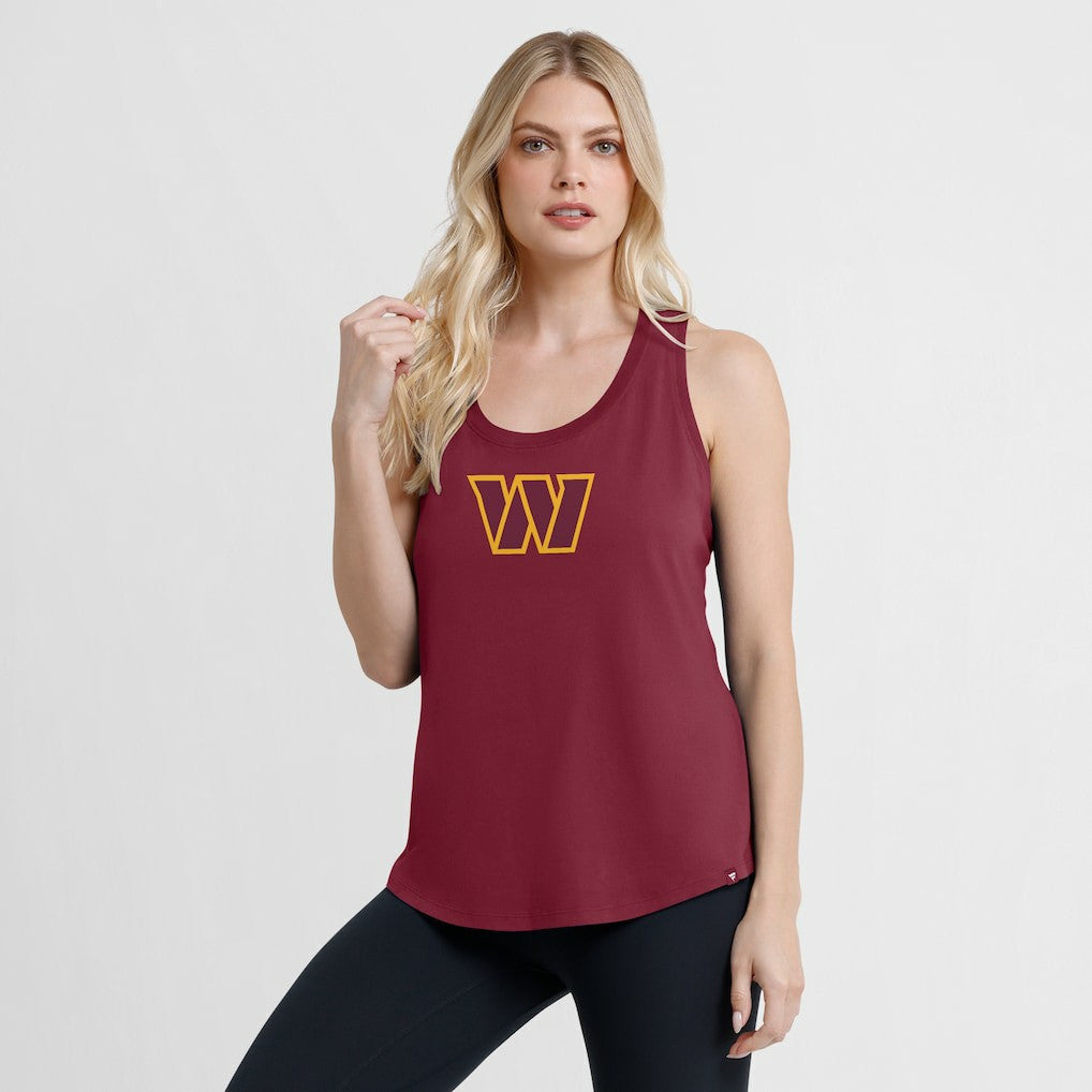 Washington Commanders Women's Iron Fan Tank Top - Burgundy cheap