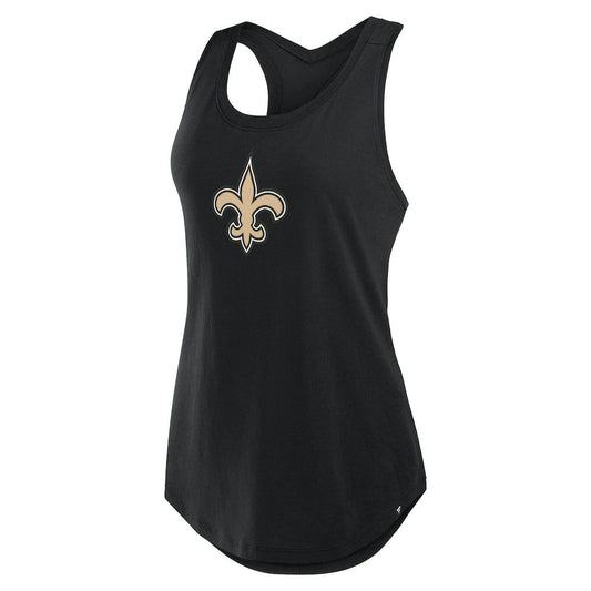 New Orleans Saints Women's Iron Fan Tank Top - Black discount