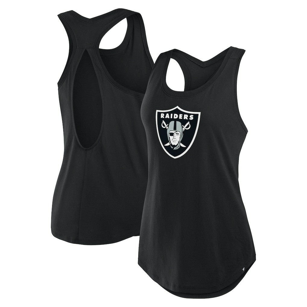 Las Vegas Raiders Women's Iron Fan Tank Top - Black cheap