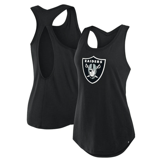 Las Vegas Raiders Women's Iron Fan Tank Top - Black cheap
