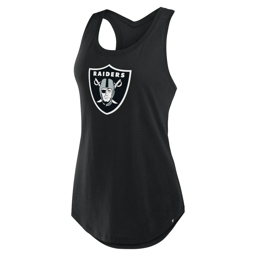Las Vegas Raiders Women's Iron Fan Tank Top - Black cheap