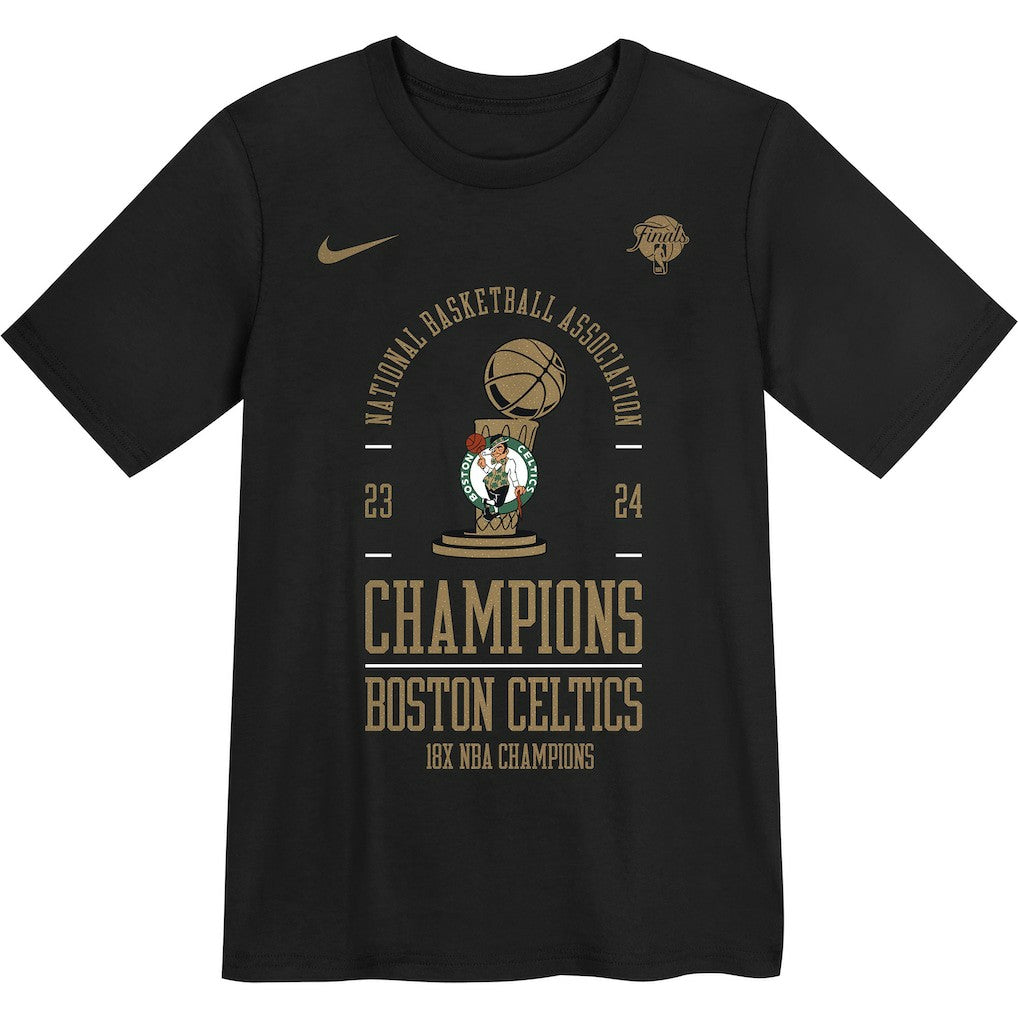 Boston Celtics Preschool 18-Time NBA Finals Champions Locker Room T-Shirt - Black | Nike online
