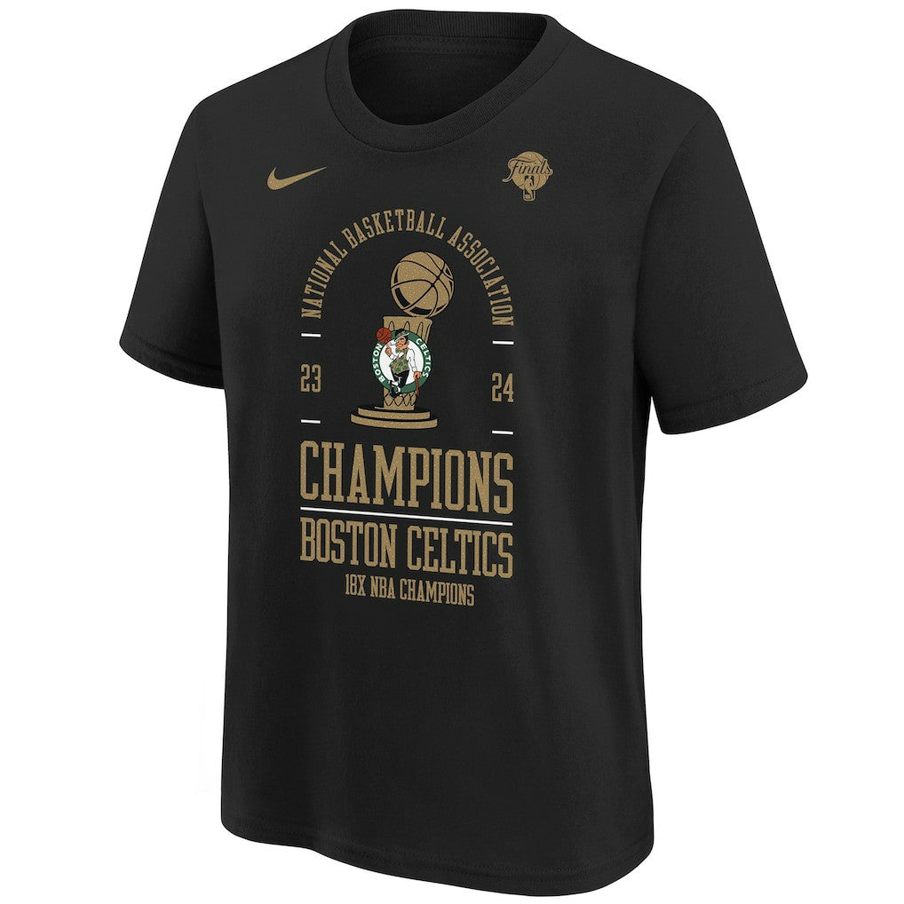 Boston Celtics Youth 18-Time NBA Finals Champions Locker Room T-Shirt - Black | Nike sale