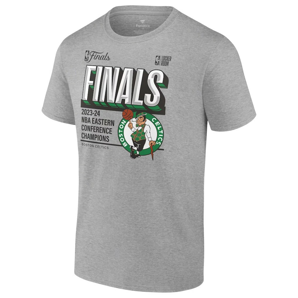 Boston Celtics 2024 Eastern Conference Champions Locker Room Big & Tall T-Shirt - Heather Gray | Fanatics on sale