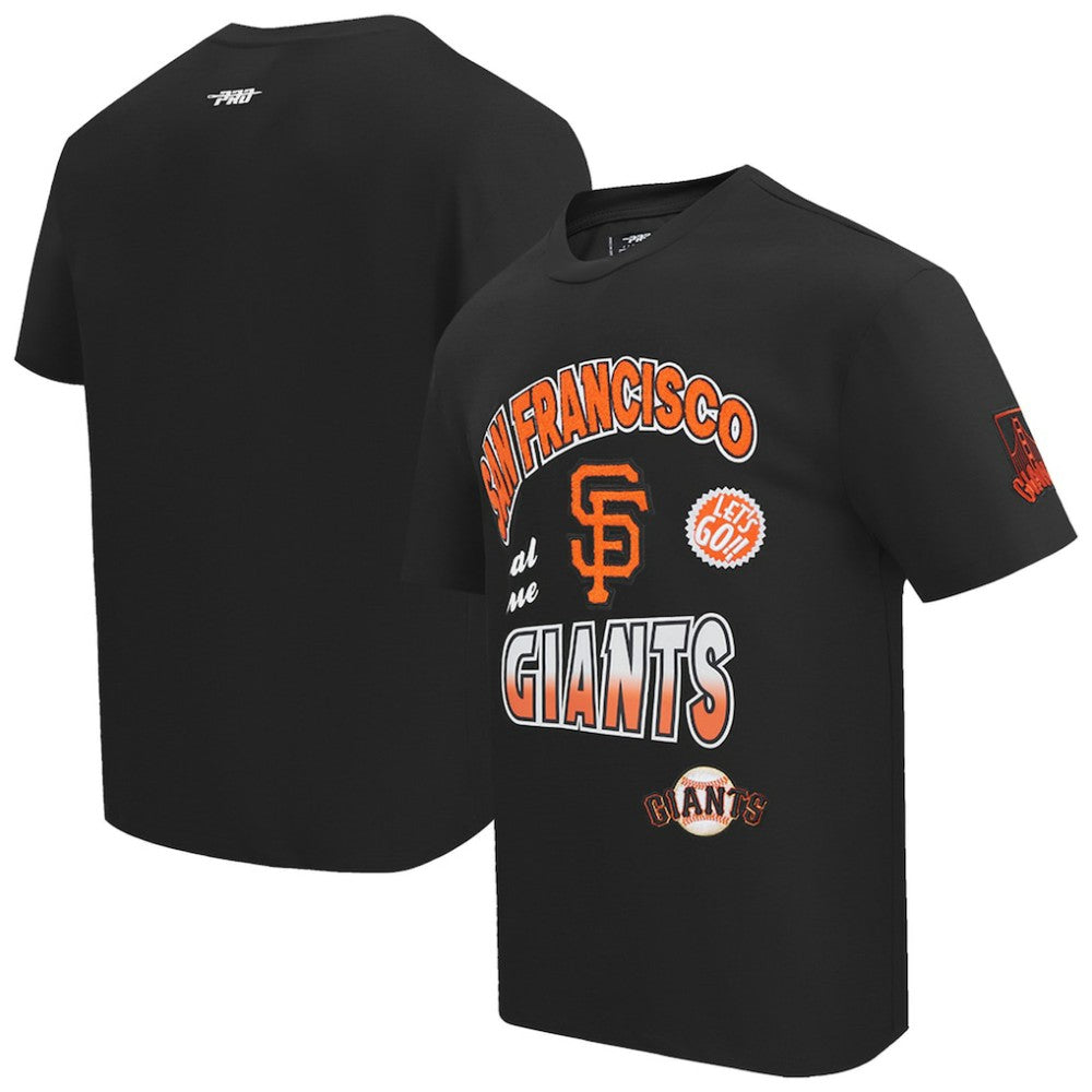 San Francisco Giants Pro Standard Turn It Up Dropped Shoulder T-Shirt - Black