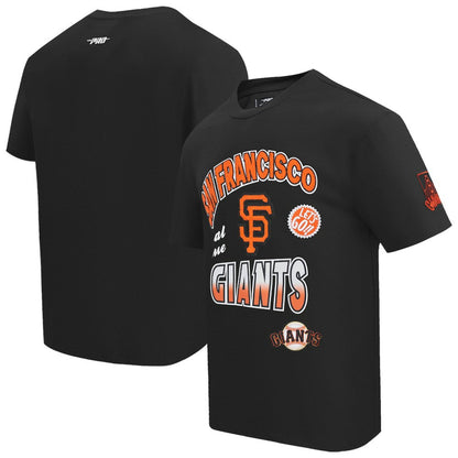 San Francisco Giants Pro Standard Turn It Up Dropped Shoulder T-Shirt - Black