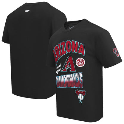 Arizona Diamondbacks Pro Standard Turn It Up Dropped Shoulder T-Shirt - Black