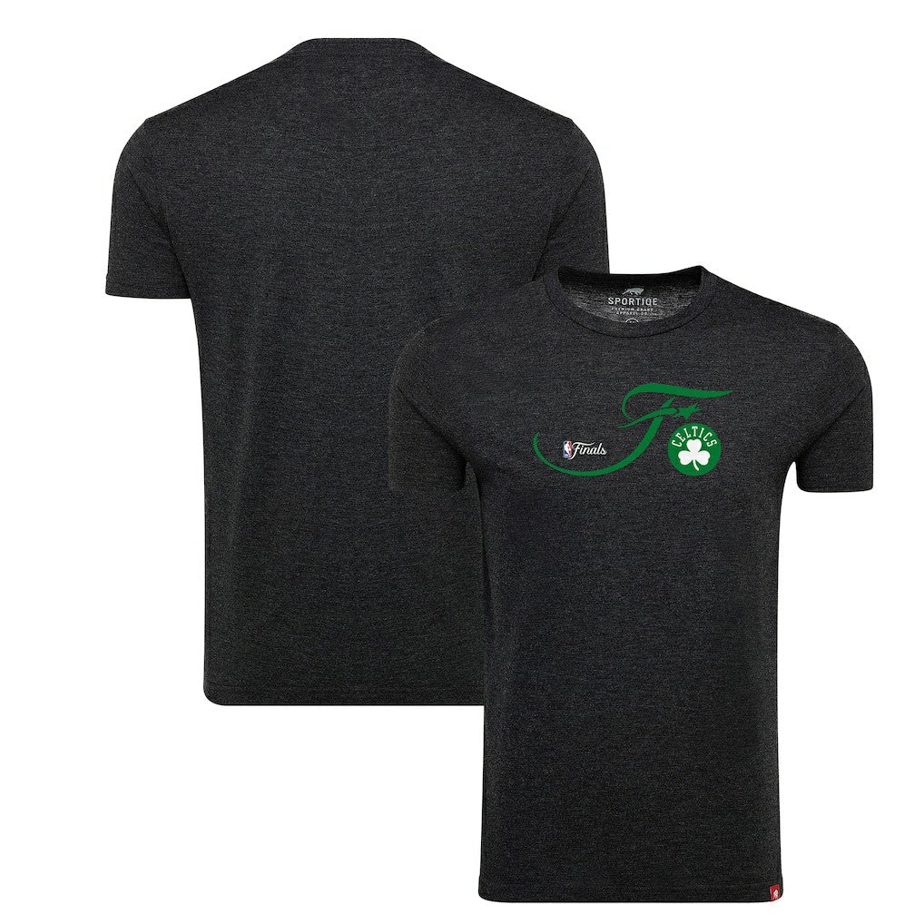 Boston Celtics Sportiqe Unisex 2024 NBA Finals Super Soft Comfy Tri-Blend T-Shirt - Heather Black discount