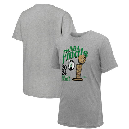 Boston Celtics Stadium Essentials Unisex 2024 NBA Finals Revolution T-Shirt - Heather Gray cheap