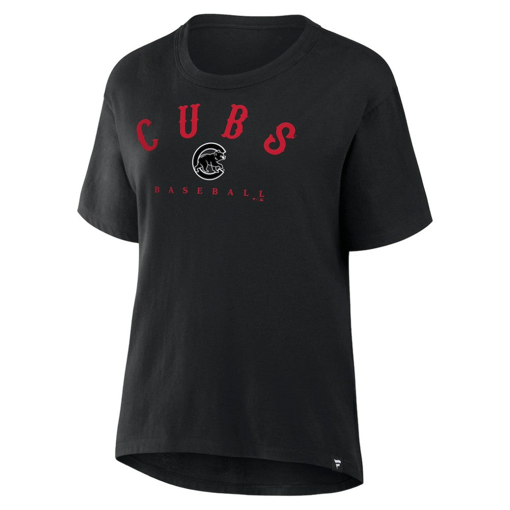 Chicago Cubs Women's Home Run Legacy T-Shirt - Black