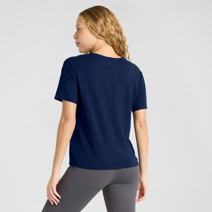 Houston Astros Women's Fan Fave Stadium Slub Boxy T-Shirt - Navy