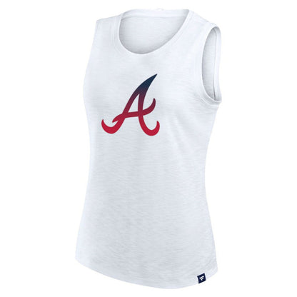 Atlanta Braves Women's Activate Slub Tank Top - White