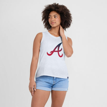 Atlanta Braves Women's Activate Slub Tank Top - White
