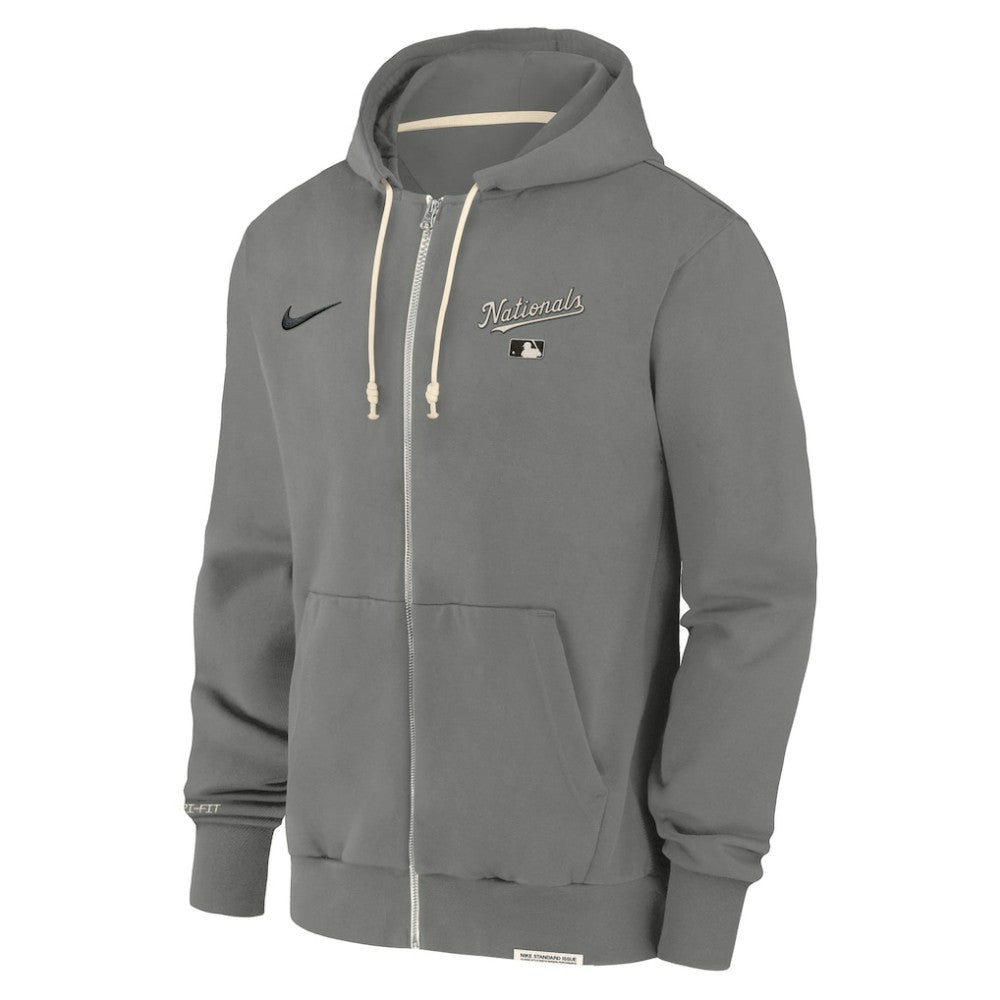Washington Nationals Authentic Collection Travel Performance Full-Zip Hoodie - Charcoal | Nike
