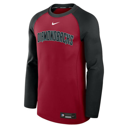 Arizona Diamondbacks Authentic Collection Game Time Raglan Dri-FIT Long Sleeve T-Shirt - Red/Black | Nike