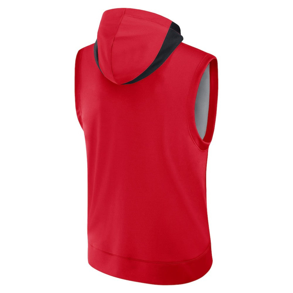 Washington Nationals Authentic Collection Dri-FIT Sleeveless Hoodie - Red | Nike
