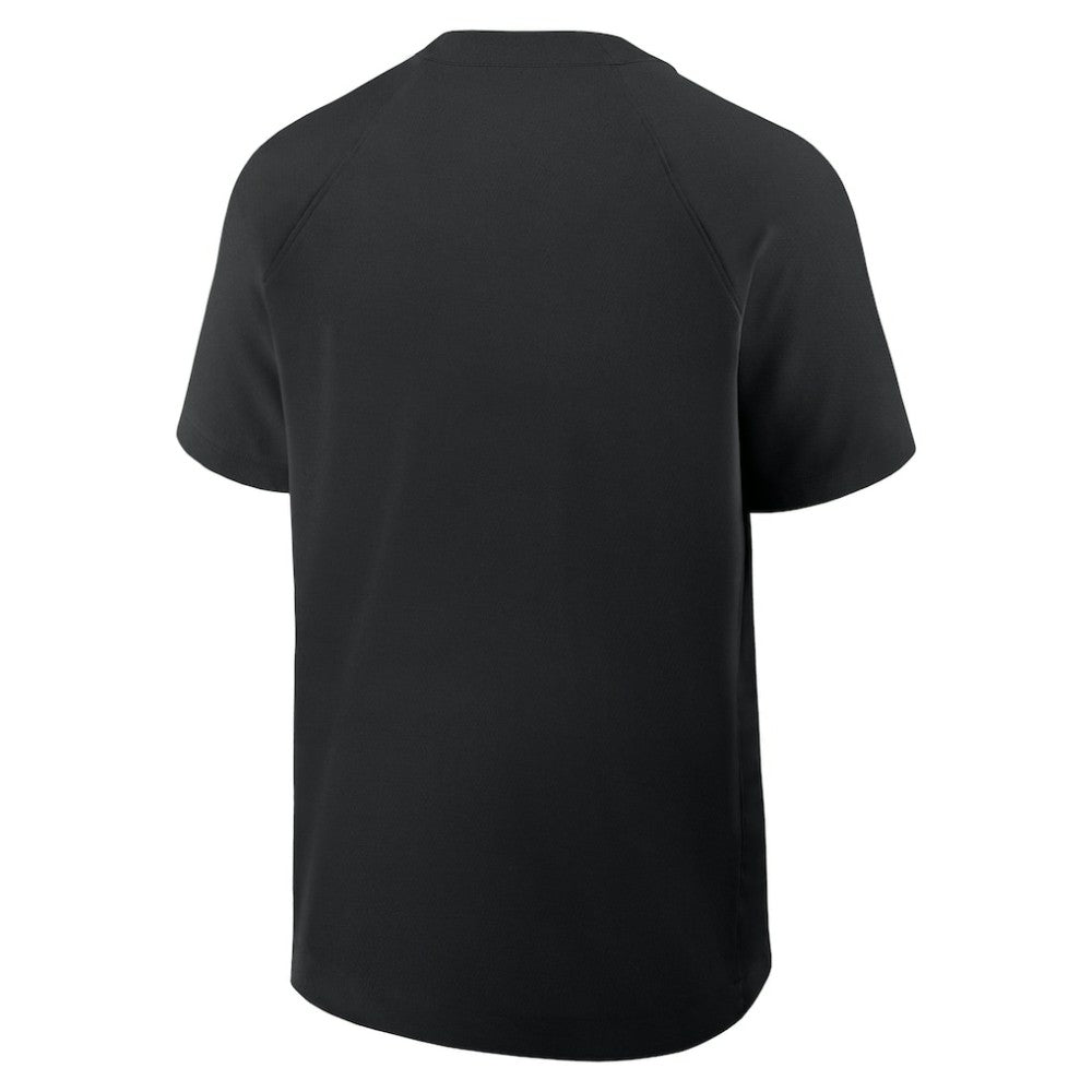 Arizona Diamondbacks Authentic Collection Raglan Short Sleeve Windshirt - Black | Nike