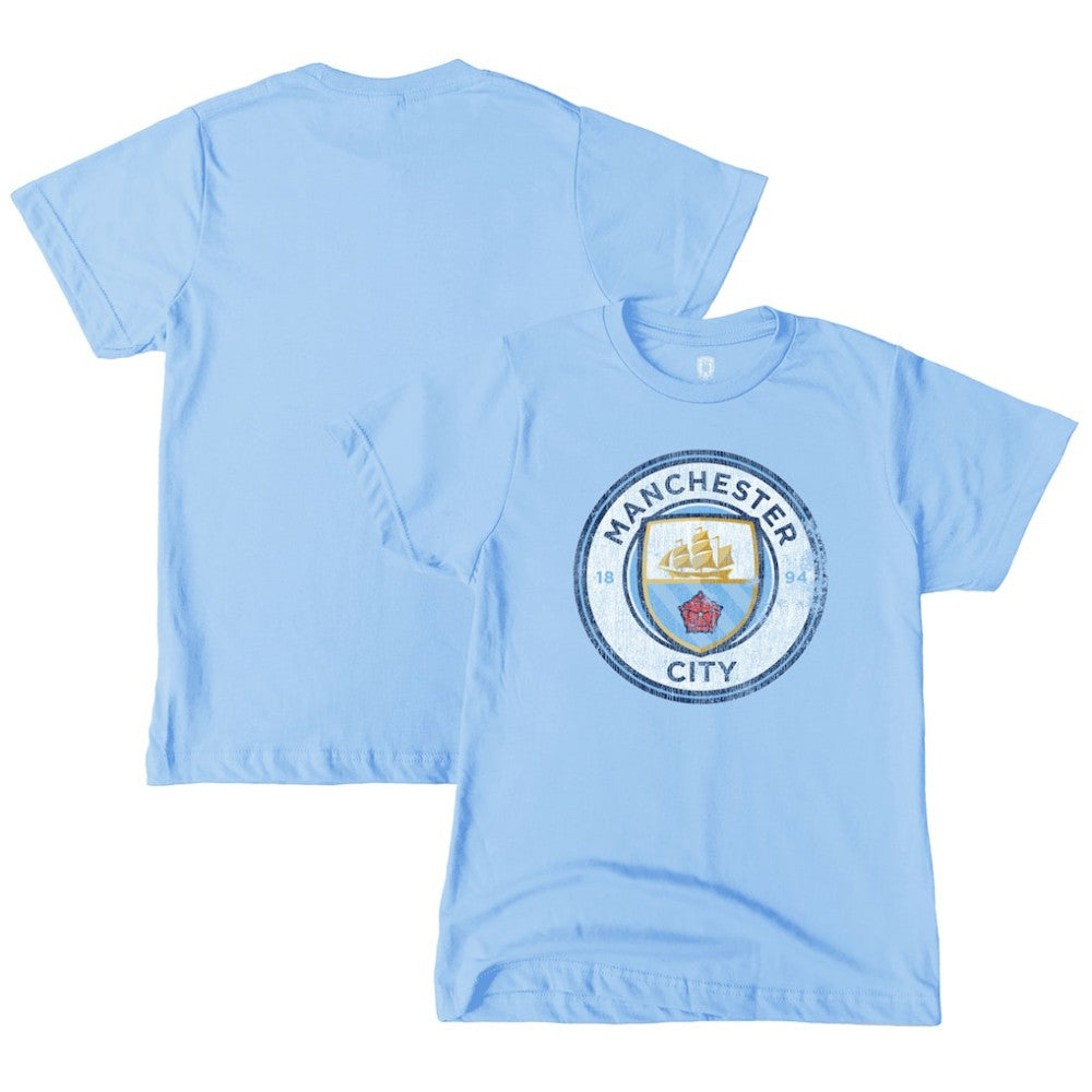 Manchester City 1863FC Youth Color Badge T-Shirt - Sky Blue discount