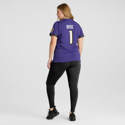 Number 1 Bride Baltimore Ravens Women's Game Jersey - Purple | Nike outlet