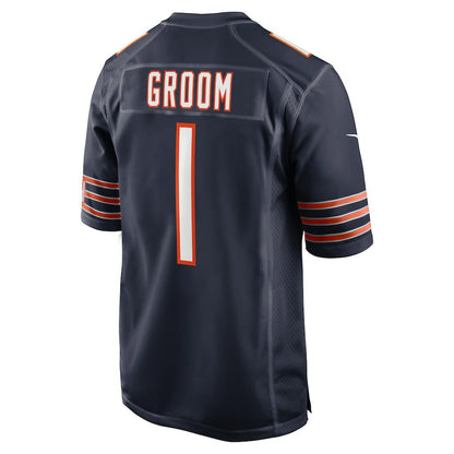 Number 1 Groom Chicago Bears Game Jersey - Navy | Nike online