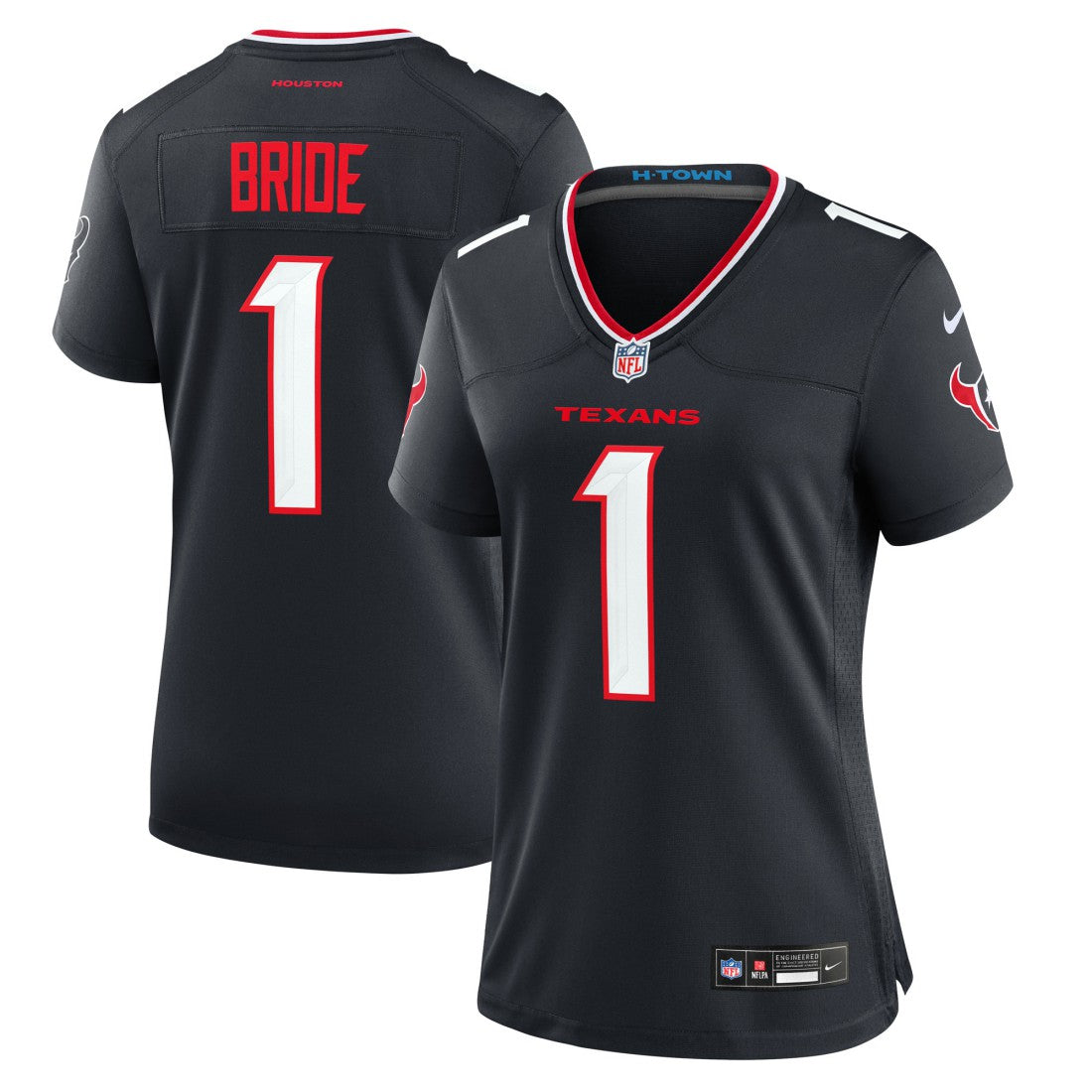 Number 1 Bride Houston Texans Women's Game Jersey - Navy | Nike outlet