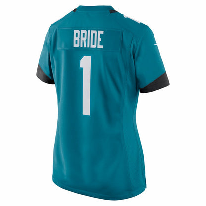 Number 1 Bride Jacksonville Jaguars Women's Game Jersey - Teal | Nike sale