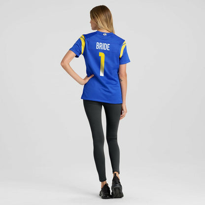 Number 1 Bride Los Angeles Rams Women's Game Jersey - Royal | Nike on sale