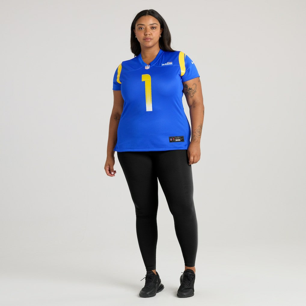 Number 1 Bride Los Angeles Rams Women's Game Jersey - Royal | Nike on sale
