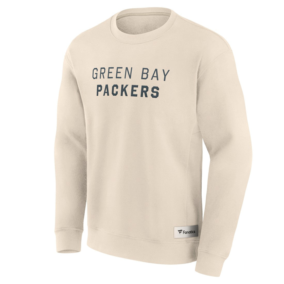 Green Bay Packers Elements Future Ground Lettering Pullover Sweatshirt - Cream on sale