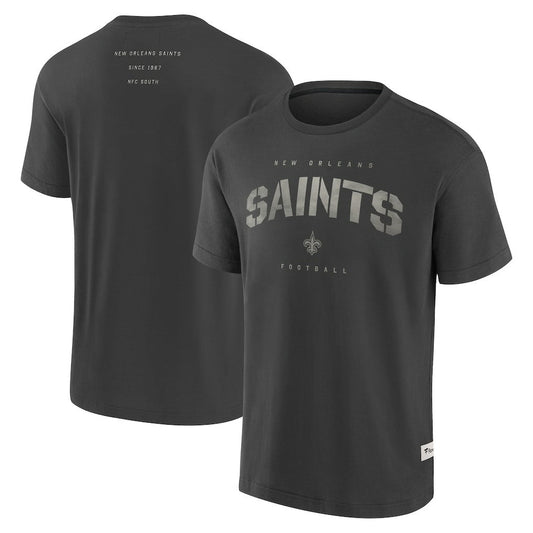 New Orleans Saints Elements Weathered Tonal Future Ground T-Shirt - Charcoal discount