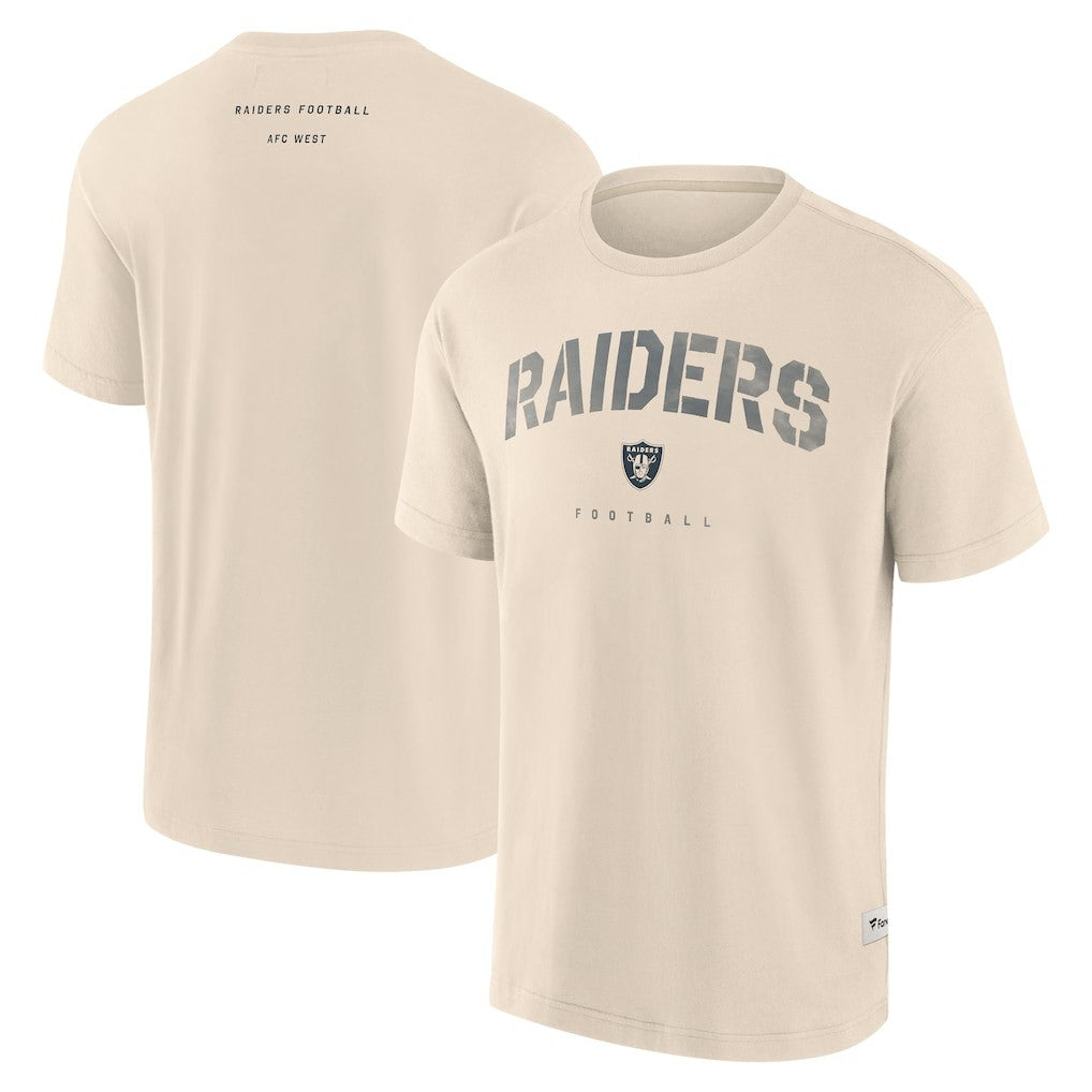 Las Vegas Raiders Elements Weathered Tonal Future Ground T-Shirt - Cream for sale