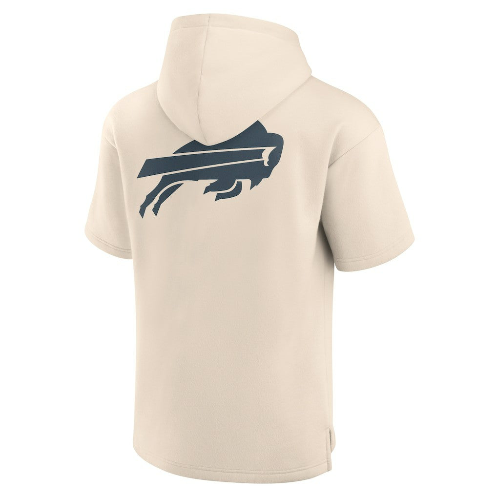 Buffalo Bills Elements Future Ground Lettering Short Sleeve Pullover Hoodie - Cream cheap