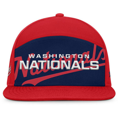 Washington Nationals Clubhouse Splitter Snapback Hat - Red/Navy