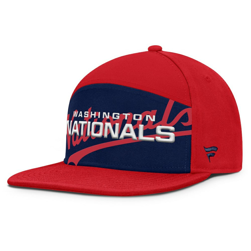 Washington Nationals Clubhouse Splitter Snapback Hat - Red/Navy